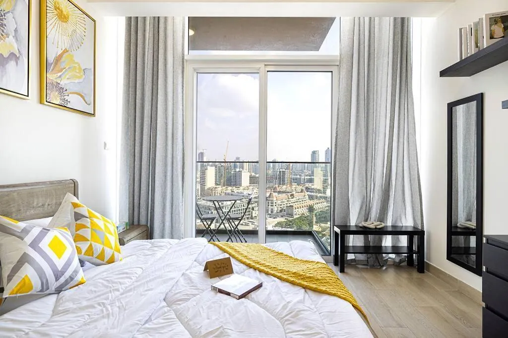 Apartament Lovely Studio In Bloom Tower, 10 Minutes To Marina Dubaj